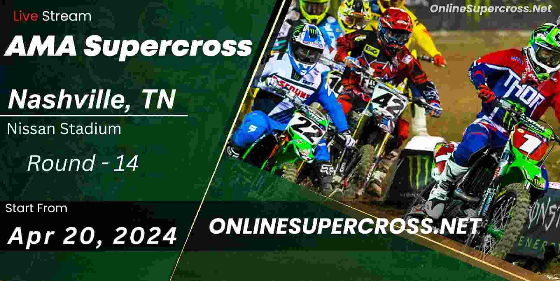 Supercross Nashville Round 14 Live Stream 2024 - Full Race Replay slider